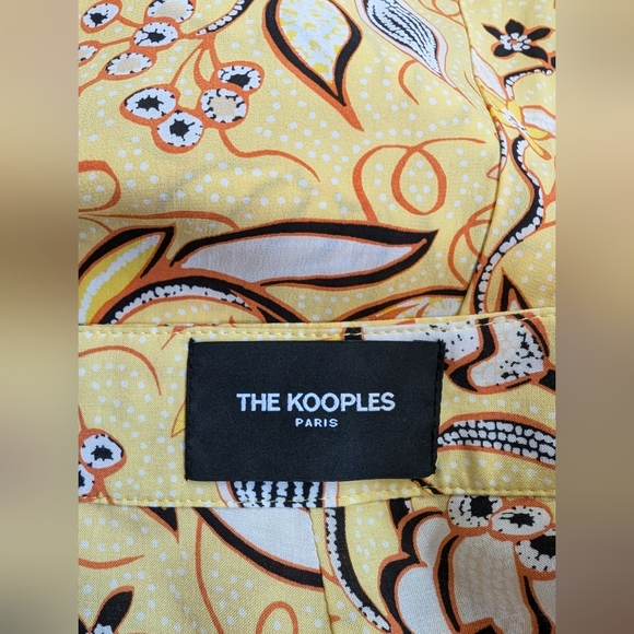 The Kooples Wrap Midi Skirt Yellow 3 Medium Large - Picture 9 of 15